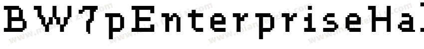 BW7pEnterpriseHalf Medium字体转换
